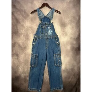 Vintage‎ Disney Pooh Overalls Youth 10 Tigger Cargo Pants Denim 90s